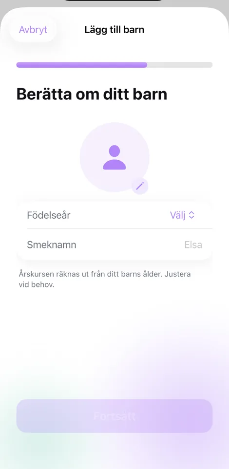 Berätta om barnet