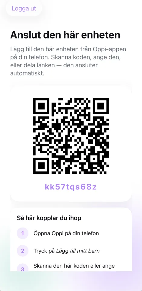 Skanna QR-koden
